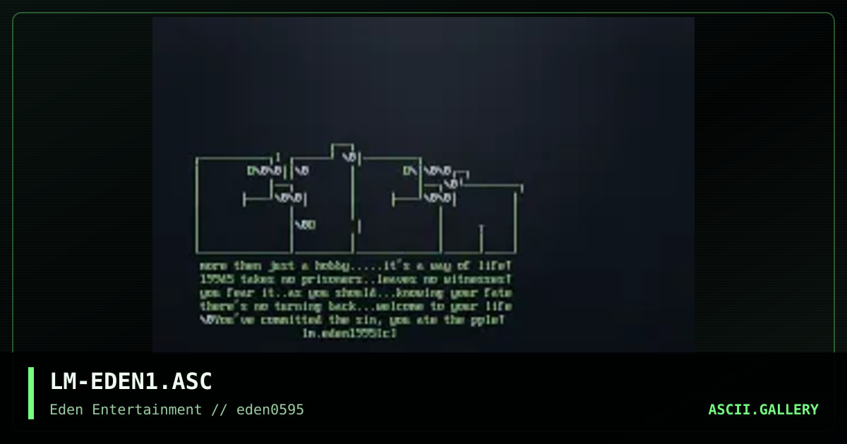 Eden Logo, by leper messiah, 1995