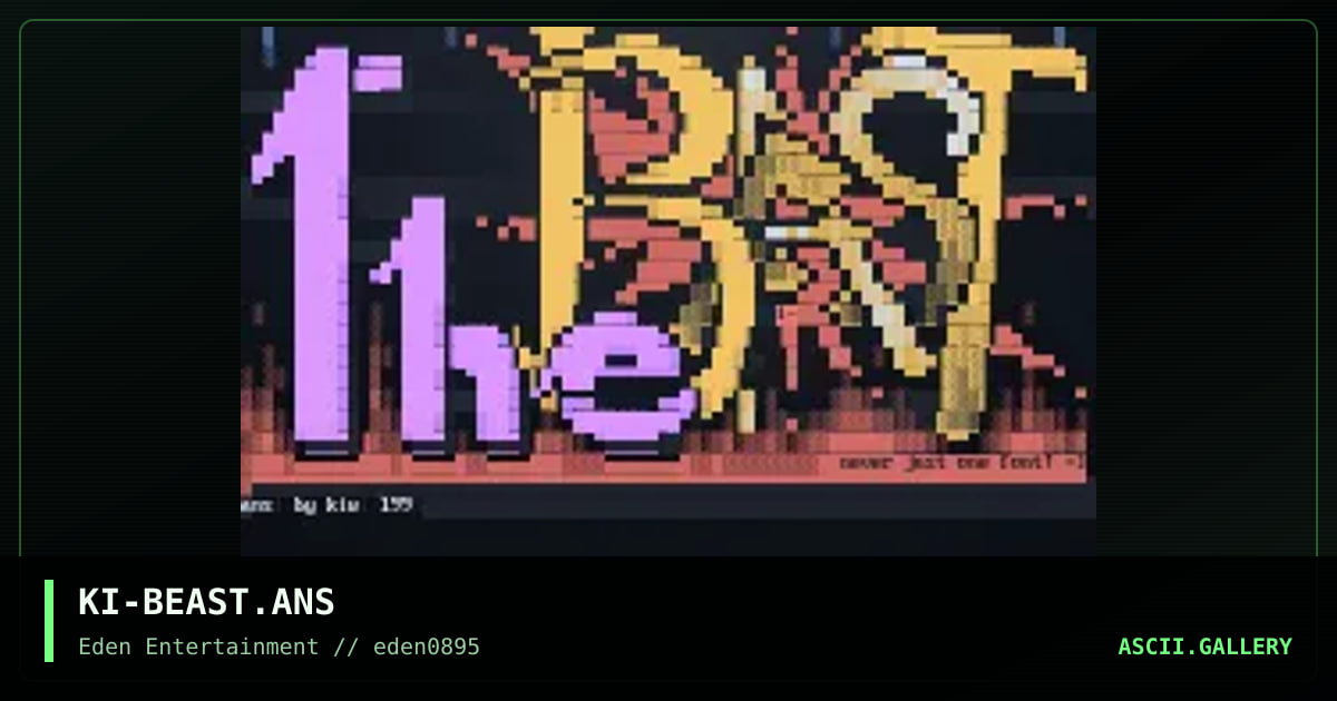 Feasting the Beast, by kiwi, 1995