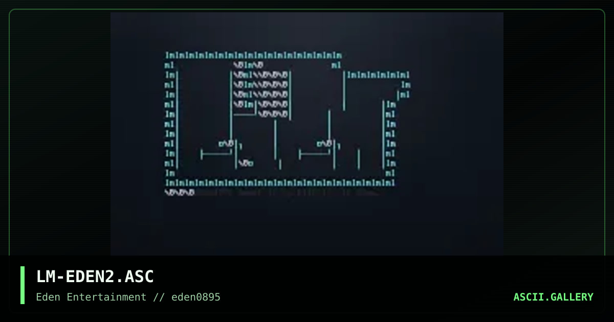 Eden Logo, by leper messiah, 1995