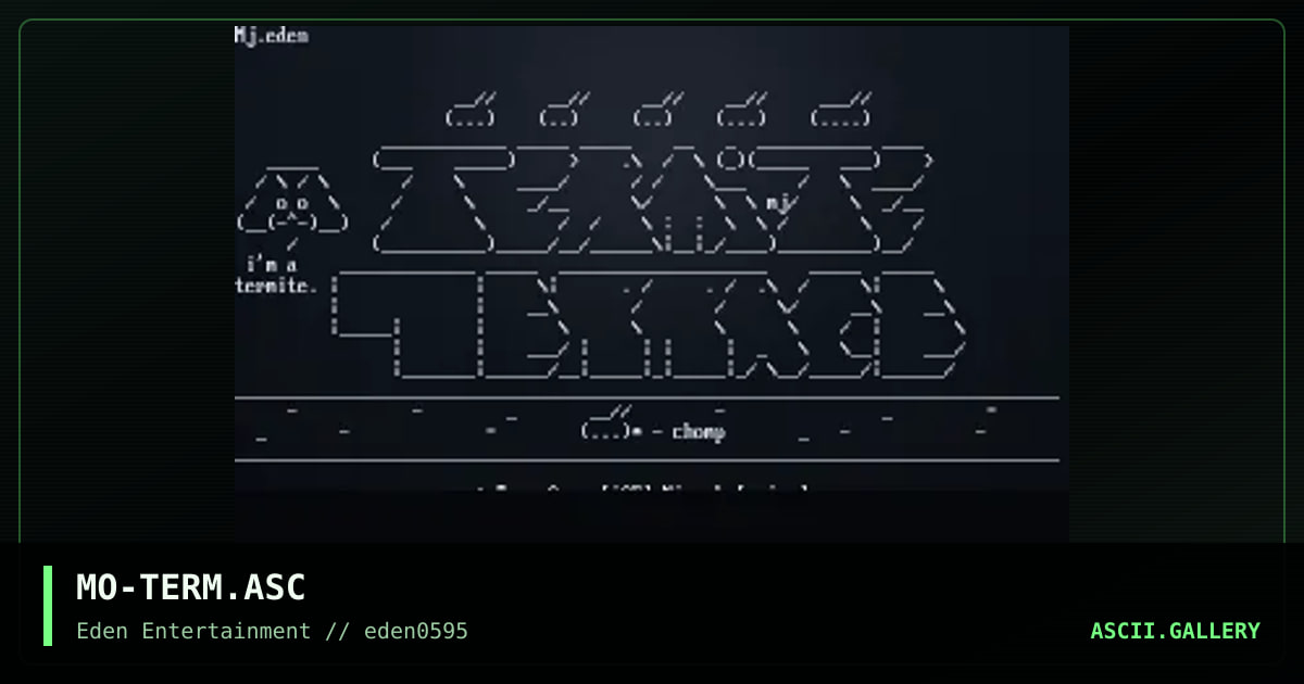 Termite Terrace, by mojo, 1995