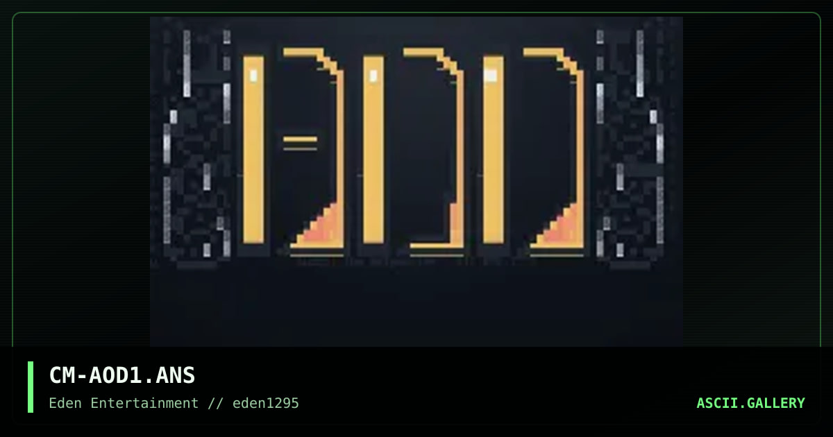 CM-AOD1.ANS, by carpet monkey, 1995