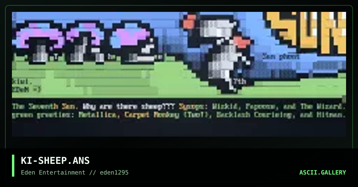 KI-SHEEP.ANS, by kiwi, 1995