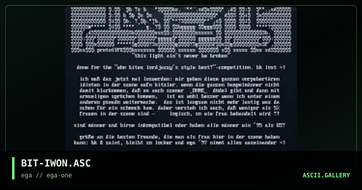 prototype, by bitch, 1996