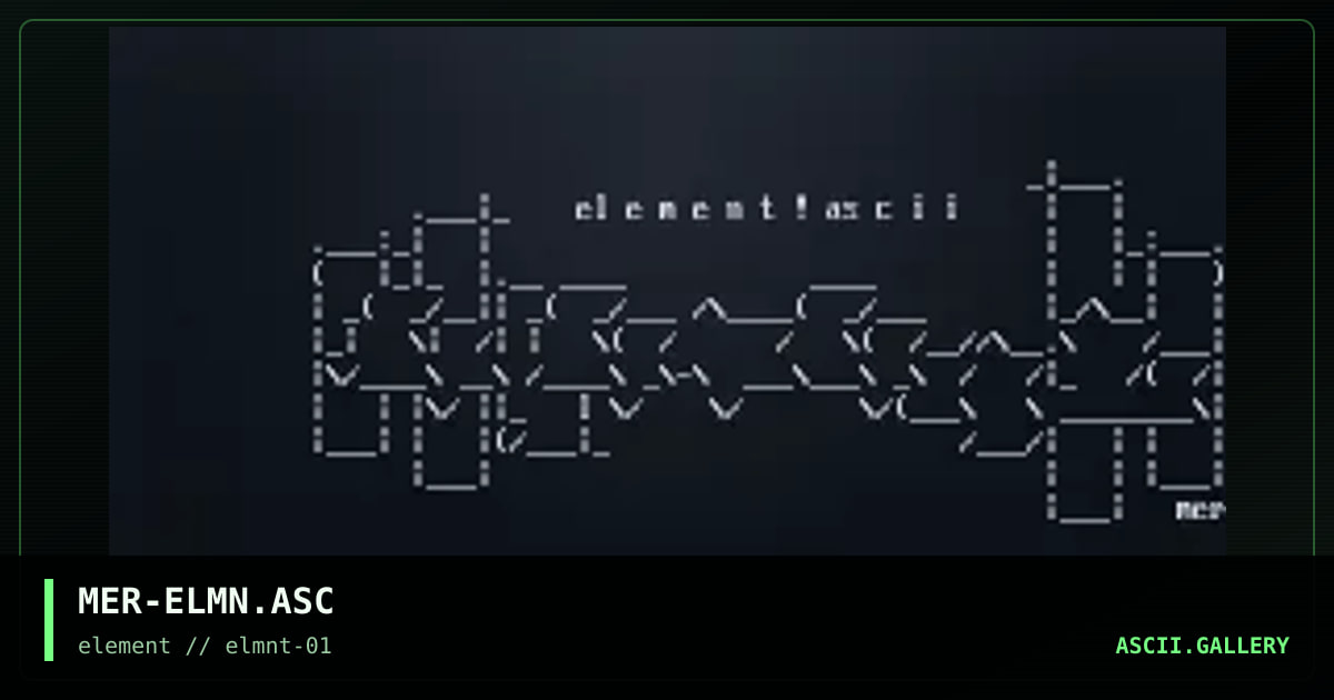 MER-ELMN.ASC, by merlin, 1999