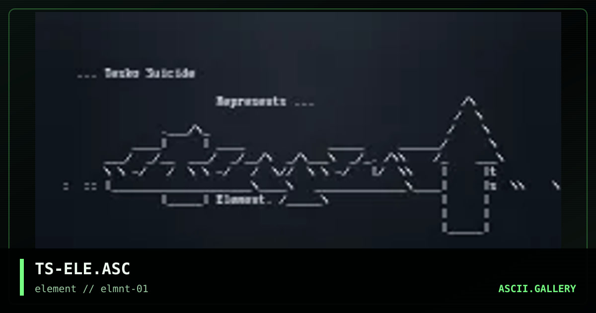 TS-ELE.ASC, by tesko suicide, 1999