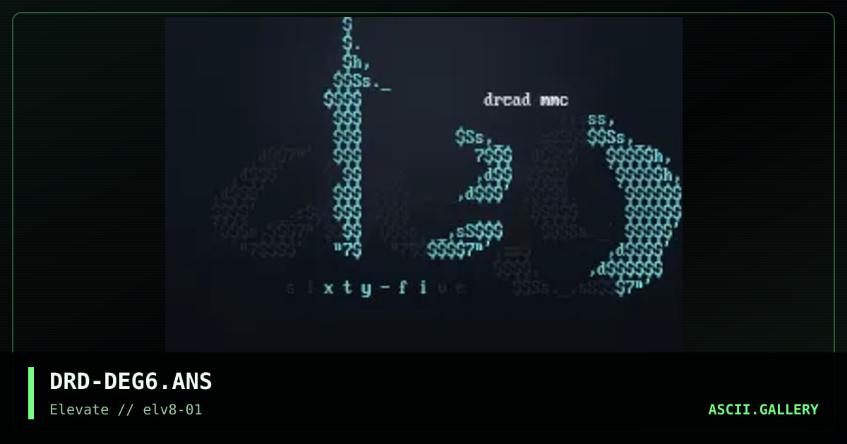 DRD-DEG6.ANS, by sed, 1999