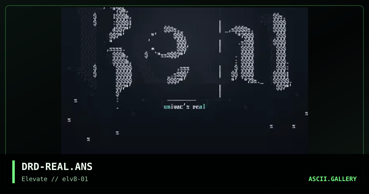 DRD-REAL.ANS, by sed, 1999