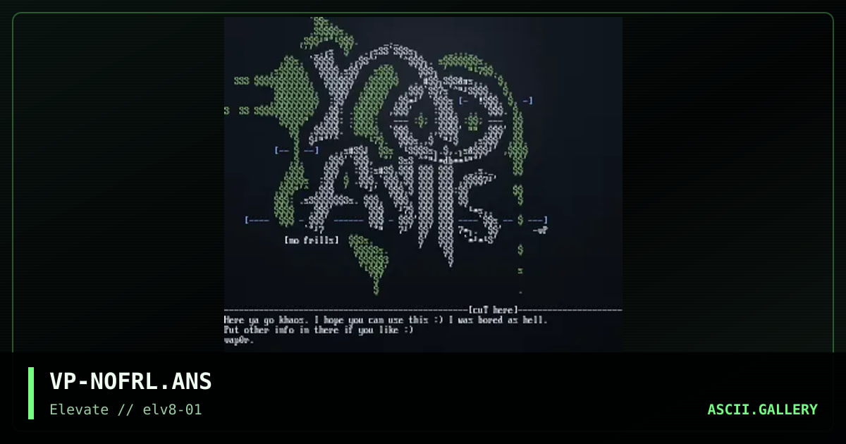 VP-NOFRL.ANS, by vapor, 1999