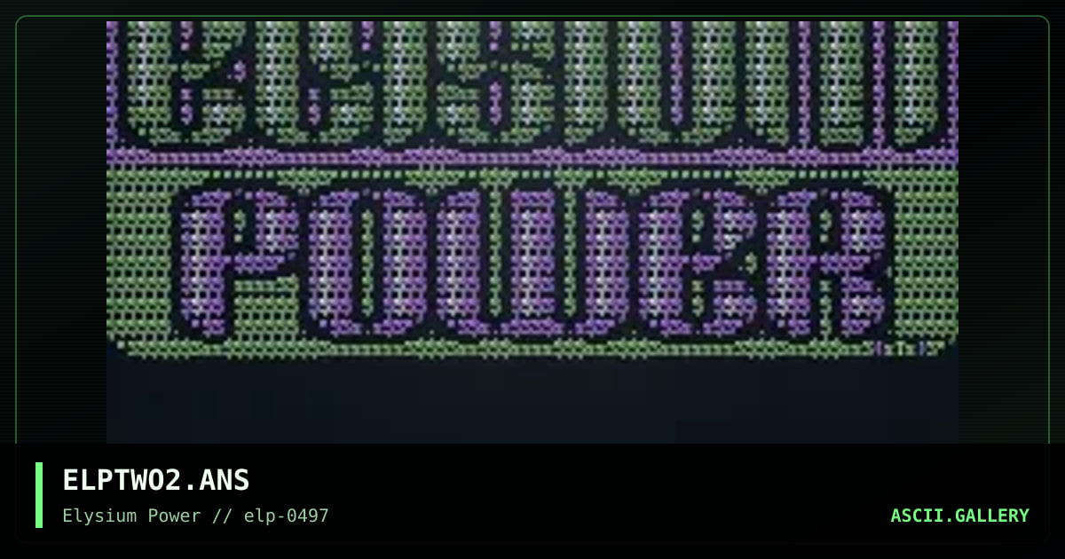ELPTWO2.ANS, by untagged, 1997