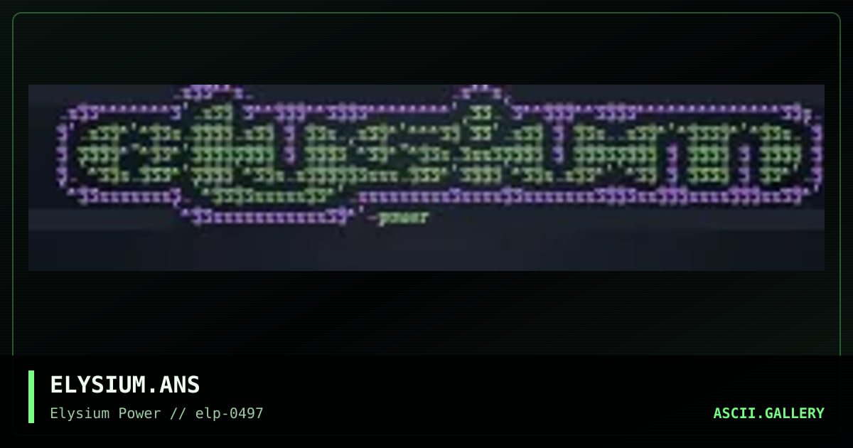 ELYSIUM.ANS, by untagged, 1997