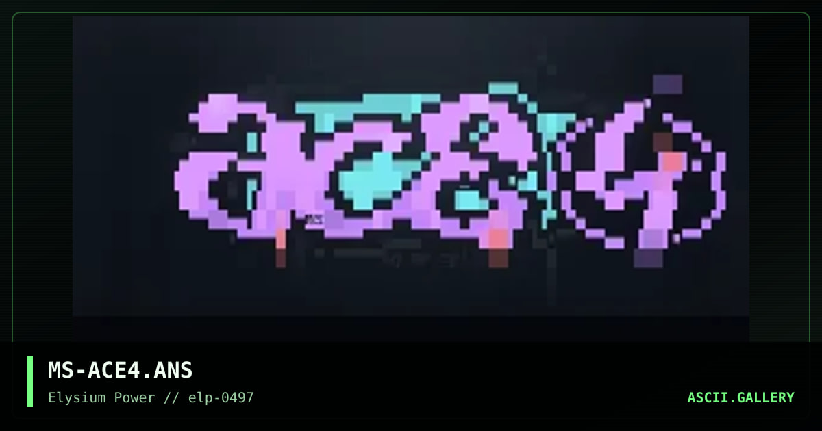 Ace Cd n°4 logo, by mr splif, 1997