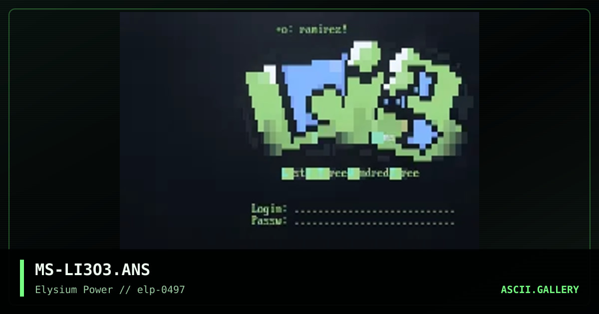 Lost iN ThreeHundredThree Logon, by mr splif, 1997