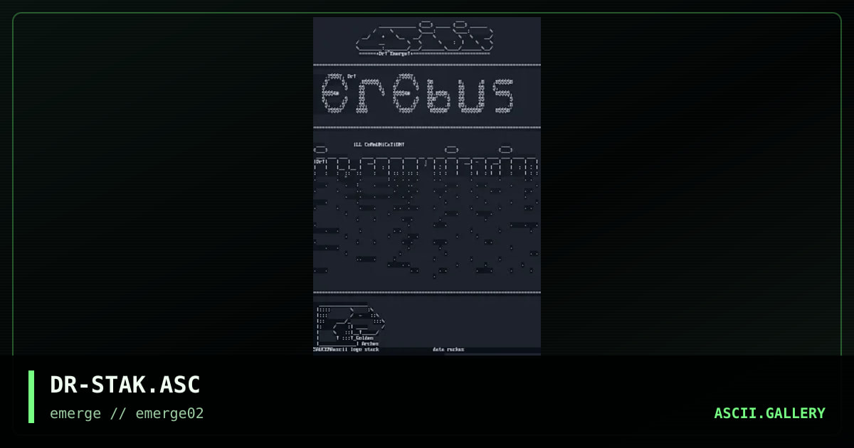 DR-STAK.ASC, by data ruckus, 1995