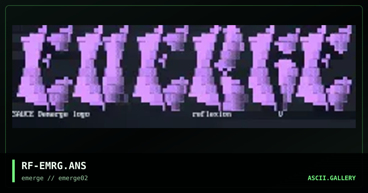 RF-EMRG.ANS, by reflexion, 1995