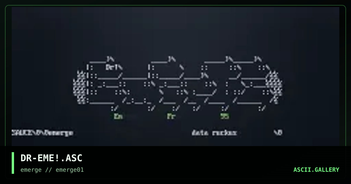 DR-EME!.ASC, by data ruckus, 1995