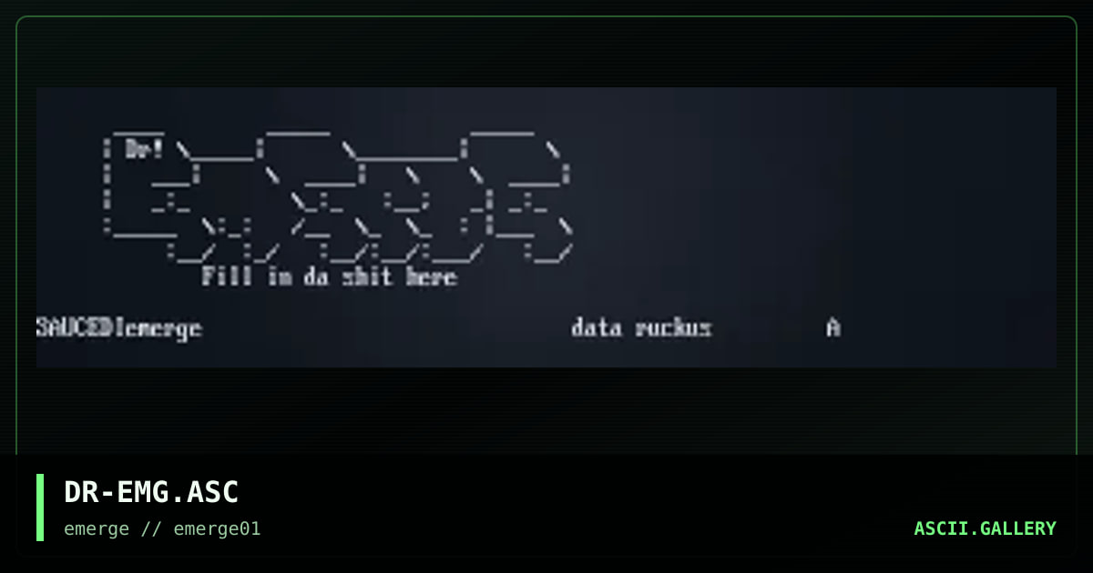 DR-EMG.ASC, by data ruckus, 1995