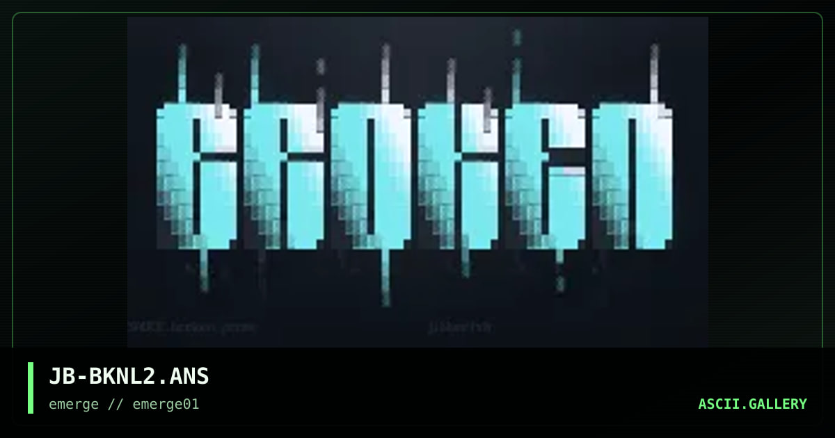 JB-BKNL2.ANS, by jibberish, 1995