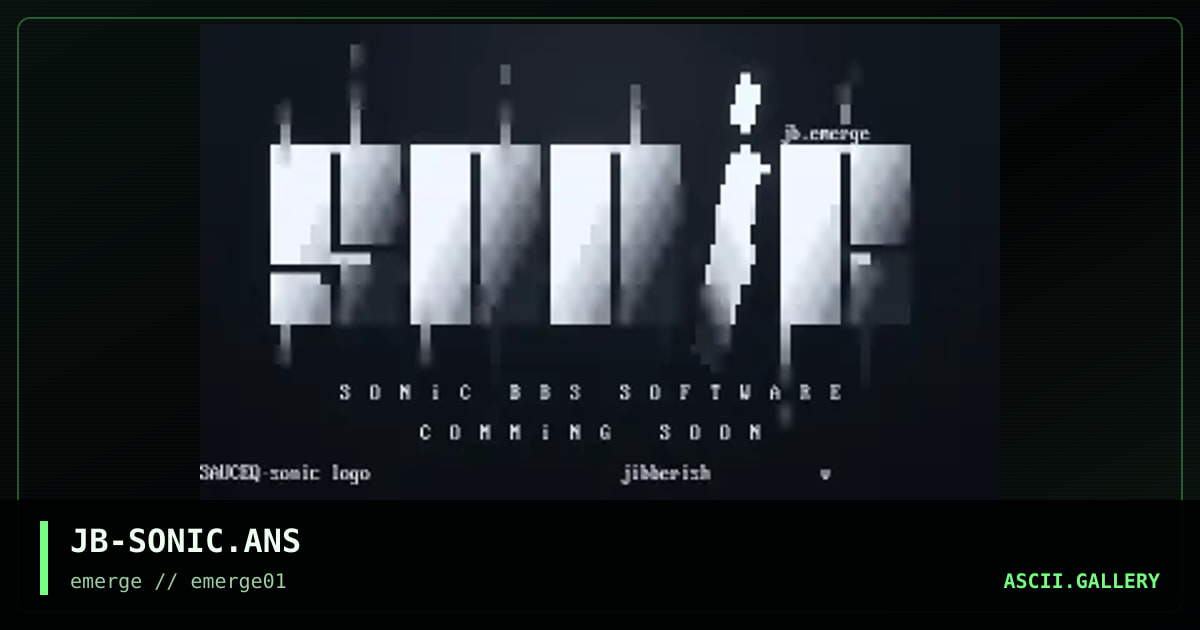 JB-SONIC.ANS, by jibberish, 1995