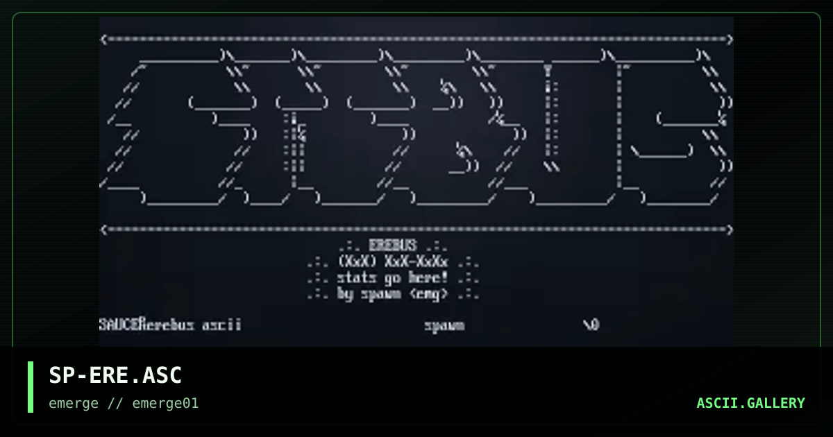 SP-ERE.ASC, by spawn, 1995