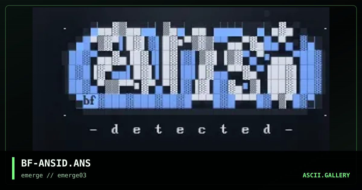 BF-ANSID.ANS, by blind fury, 1995