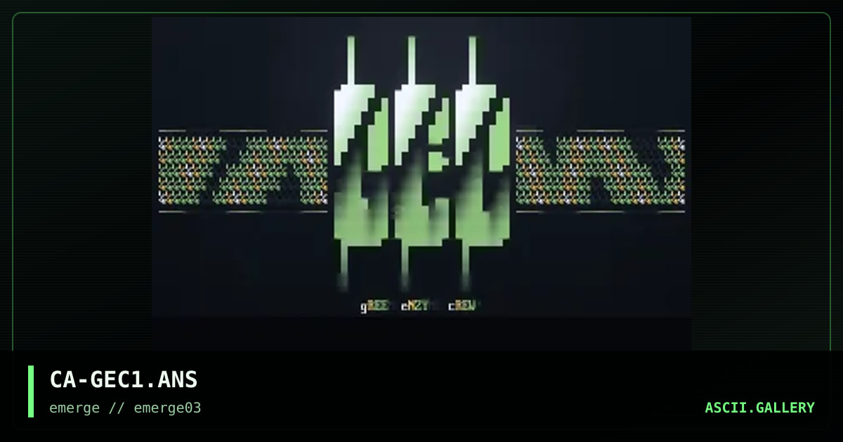 Green Enzyme Crew, by cable, 1995