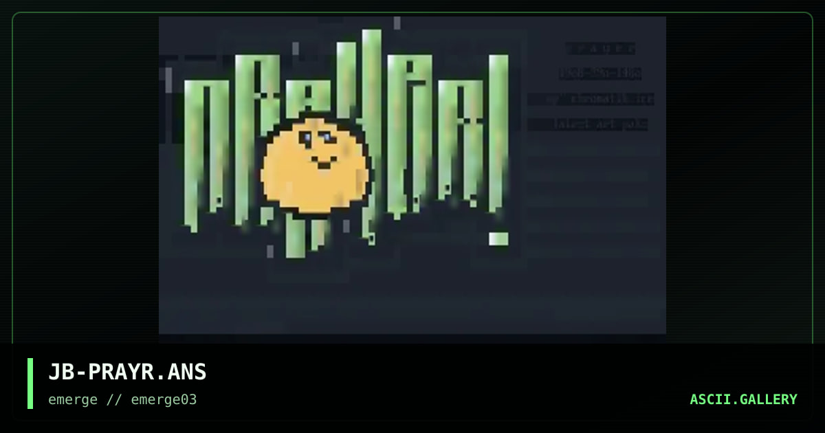 JB-PRAYR.ANS, by jibberish, 1995