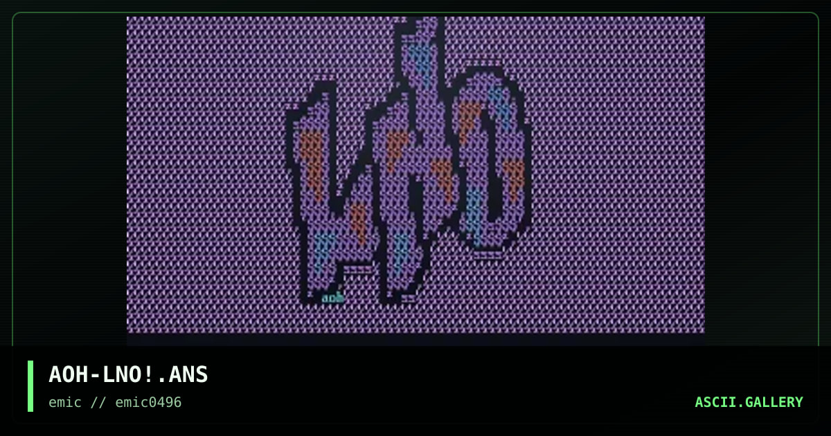 AOH-LNO!.ANS, by angel of hell, 1996
