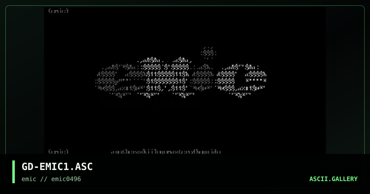 GD-EMIC1.ASC, by guido, 1996