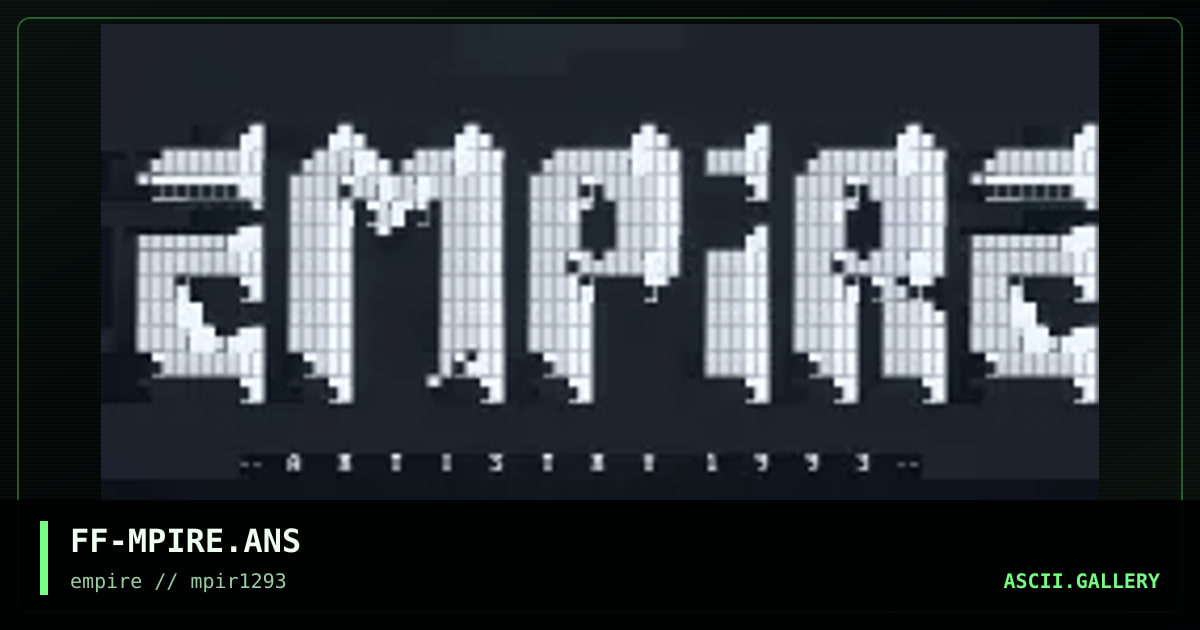 FF-MPIRE.ANS, by flick of the switch, 1993
