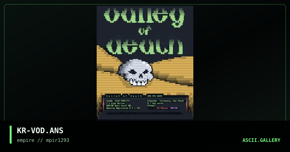 KR-VOD.ANS, by killraven, 1993