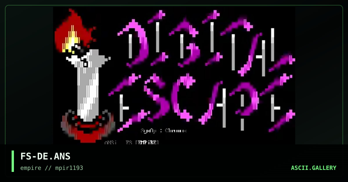 FS-DE.ANS, by flick of the switch, 1993