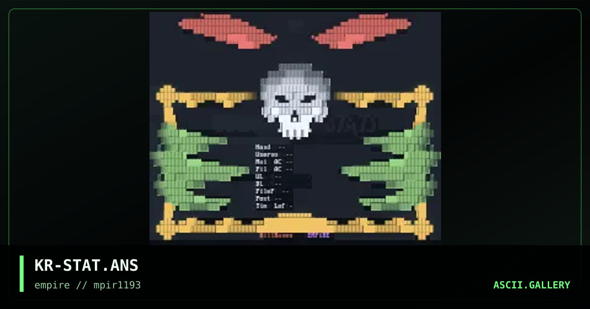 KR-STAT.ANS, by killraven, 1993