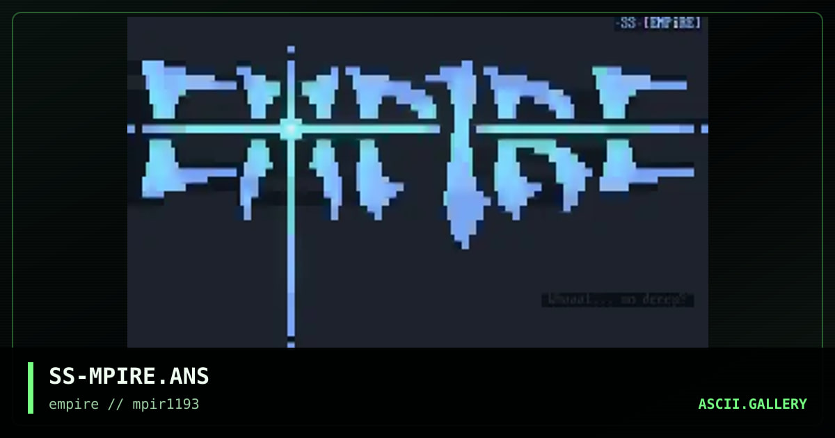 SS-MPIRE.ANS, by shadowsorcerer, 1993