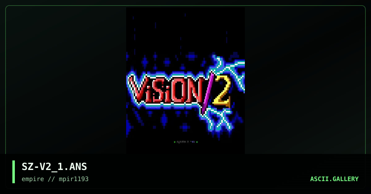 SZ-V2_1.ANS, by system-z, 1993