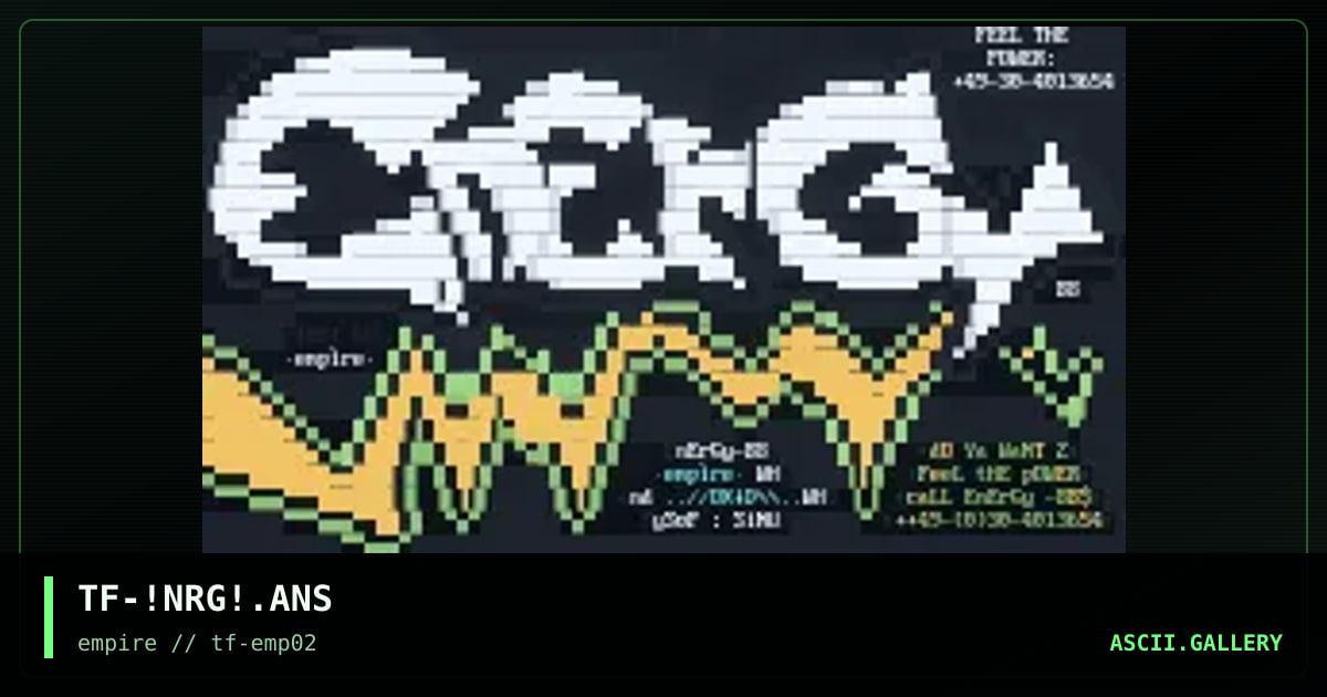 TF-!NRG!.ANS, by the fugutive, 1995