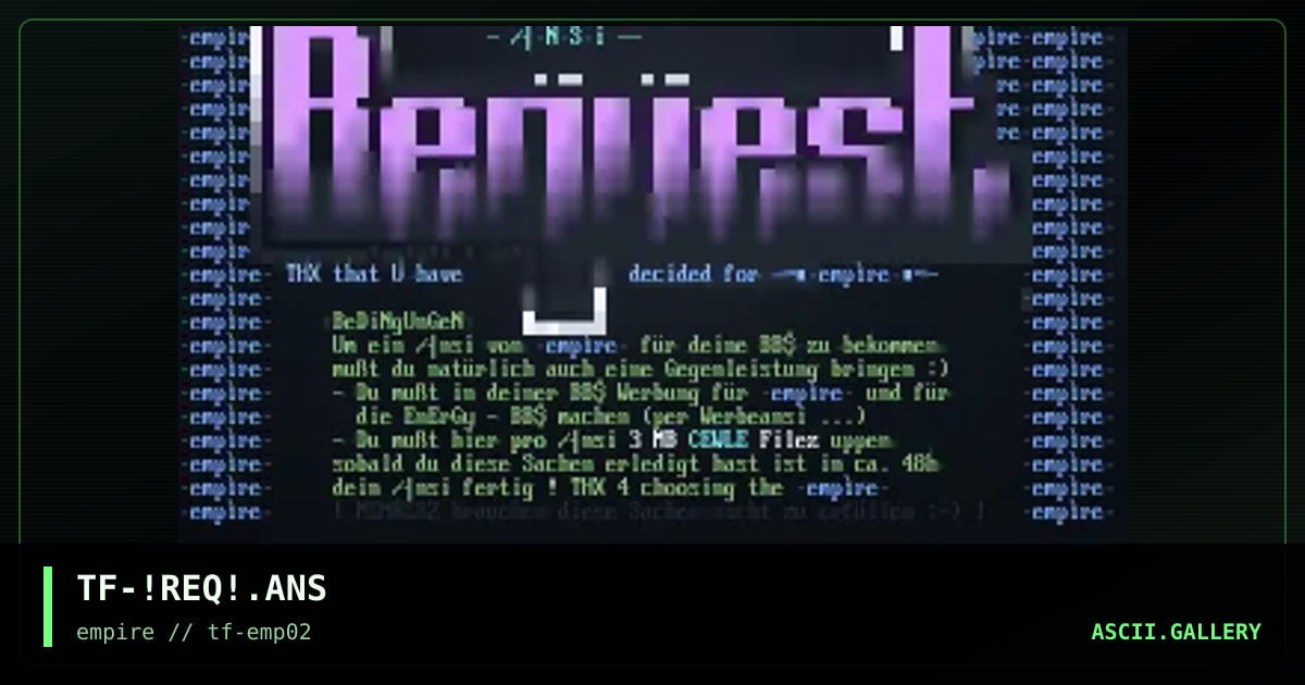 TF-!REQ!.ANS, by the fugutive, 1995