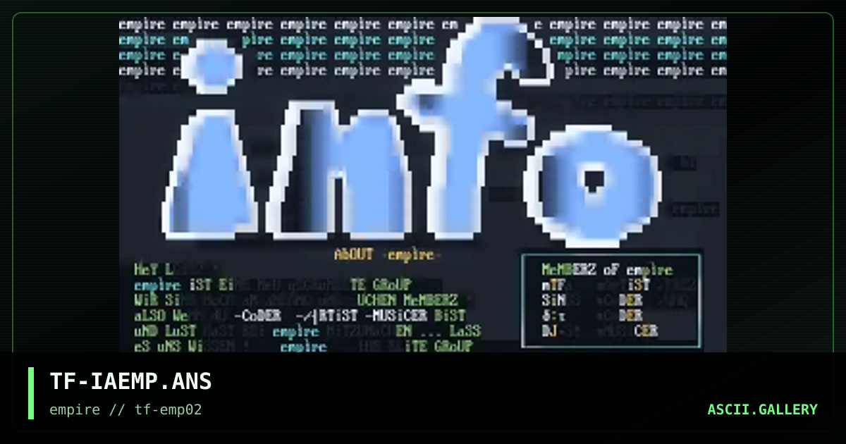 TF-IAEMP.ANS, by the fugutive, 1995