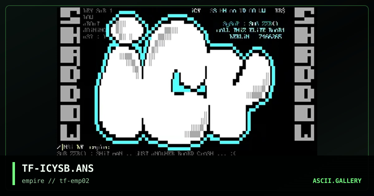 TF-ICYSB.ANS, by the fugutive, 1995