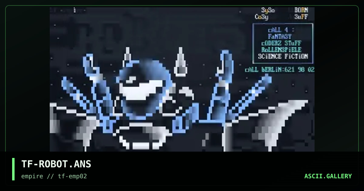 TF-ROBOT.ANS, by the fugutive, 1995