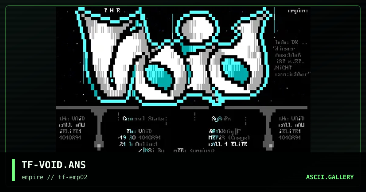 TF-VOID.ANS, by the fugutive, 1995