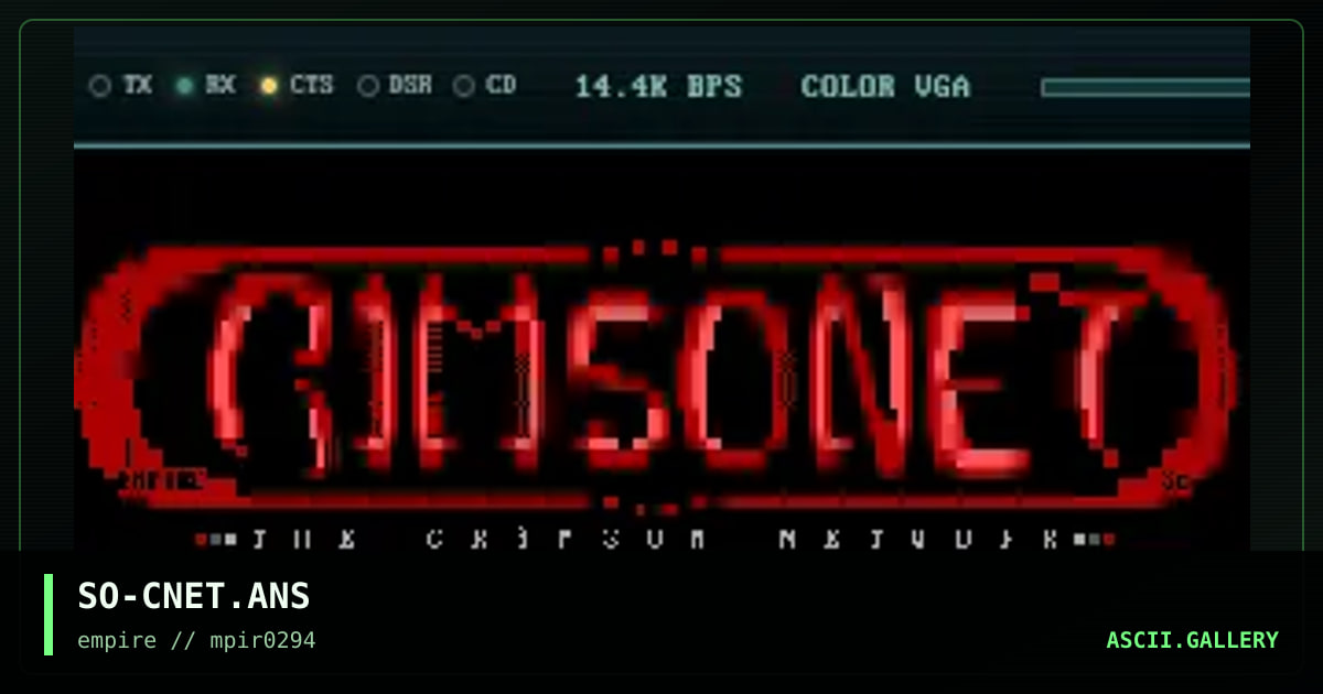 SO-CNET.ANS, by somms, 1994