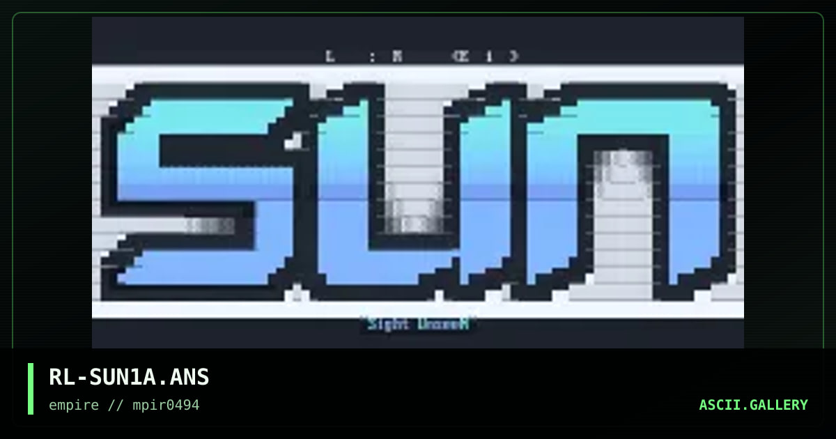 RL-SUN1A.ANS, by replay, 1994