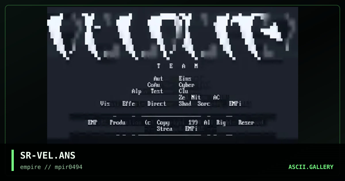 SR-VEL.ANS, by streaker, 1994