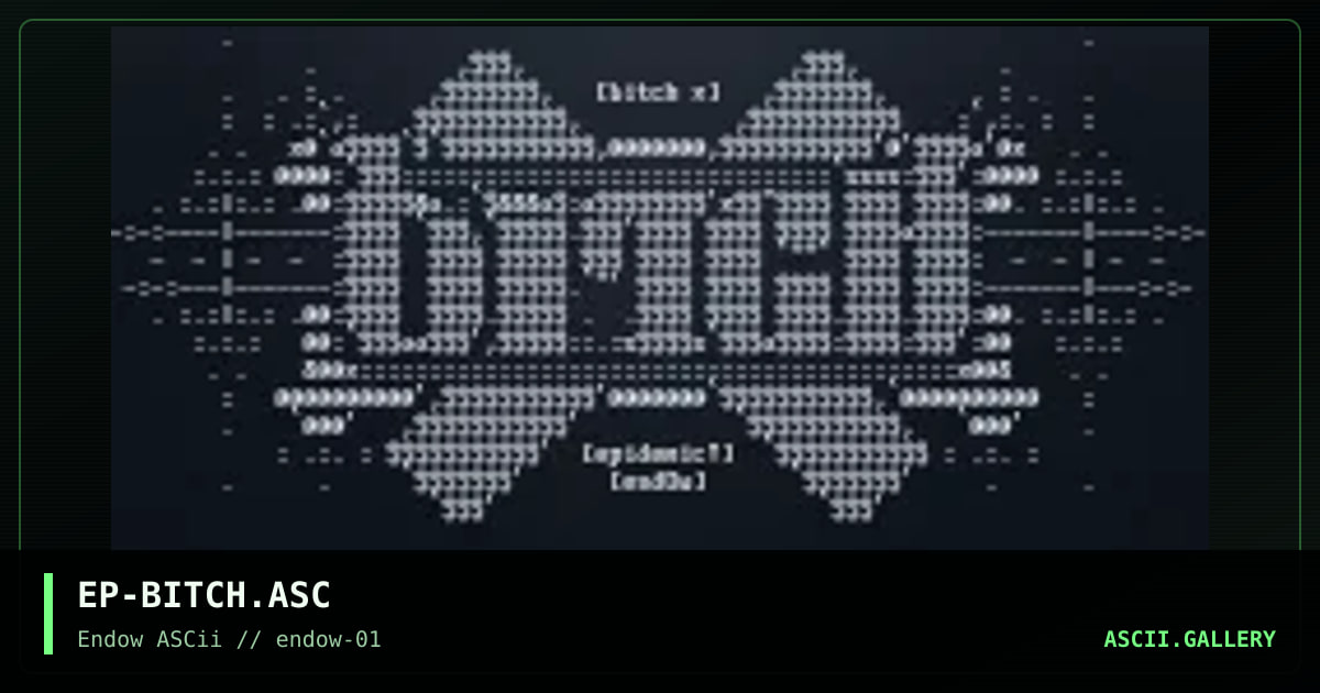 EP-BITCH.ASC, by epidemic, 1995