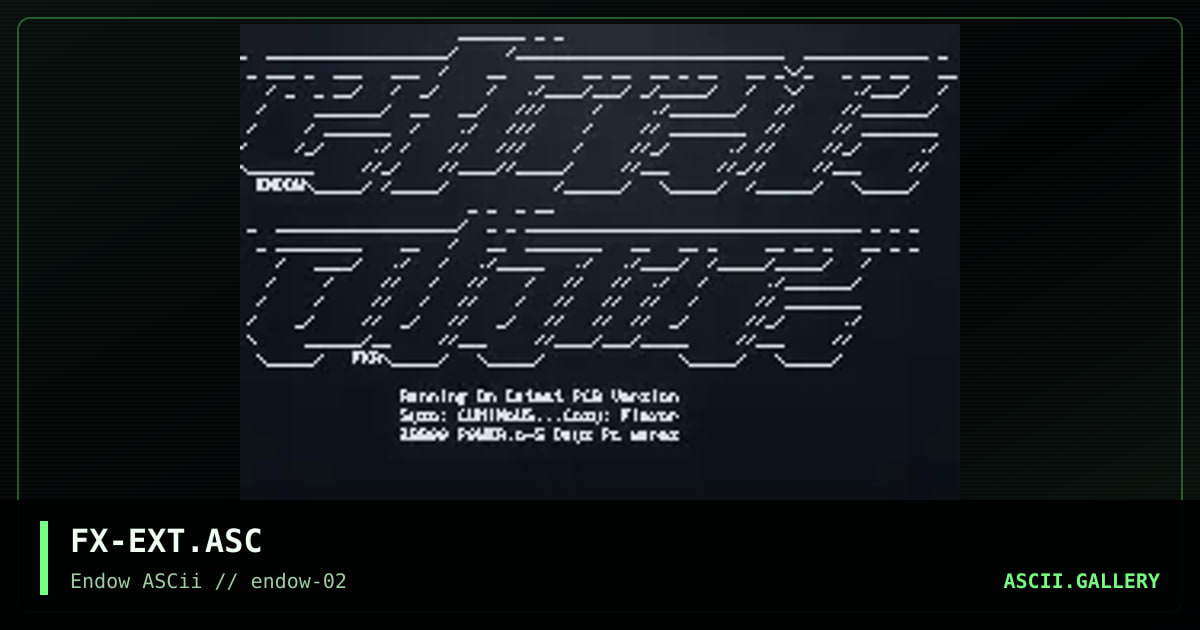 FX-EXT.ASC, by flexor, 1995