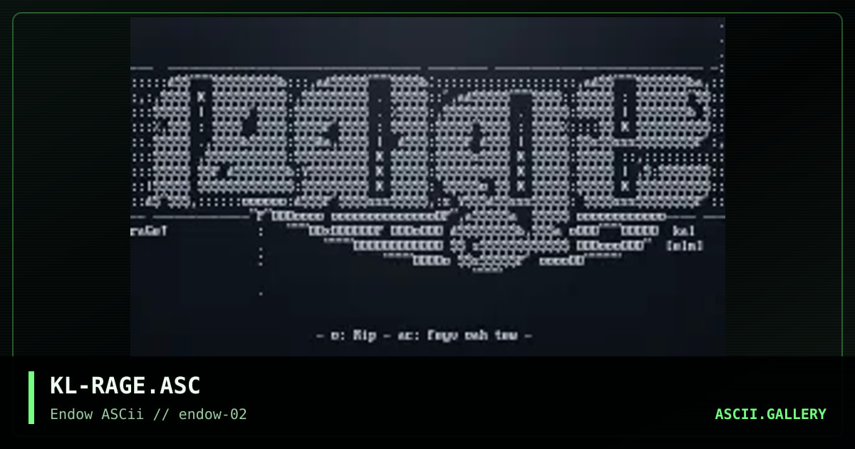 raGe!, by kaleidas, 1995