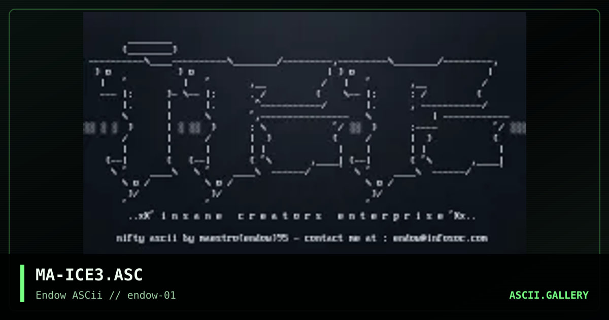MA-ICE3.ASC, by maestro, 1995