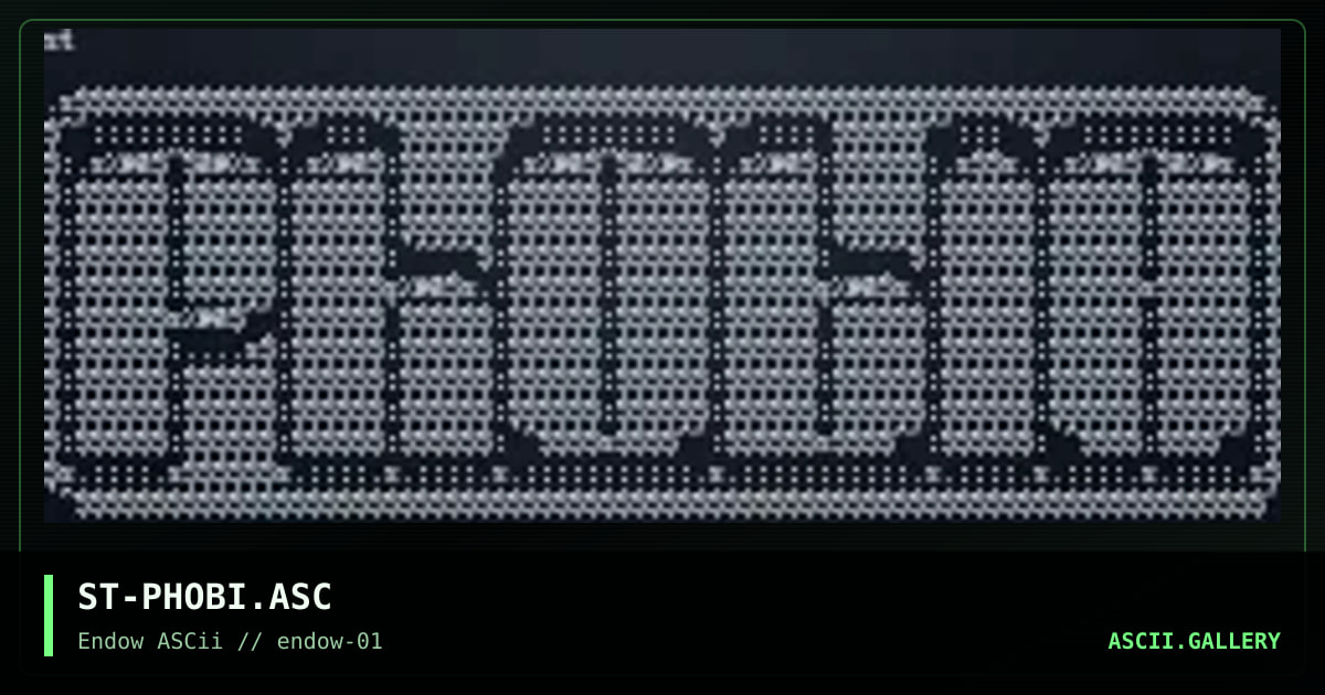 ST-PHOBI.ASC, by stain, 1995