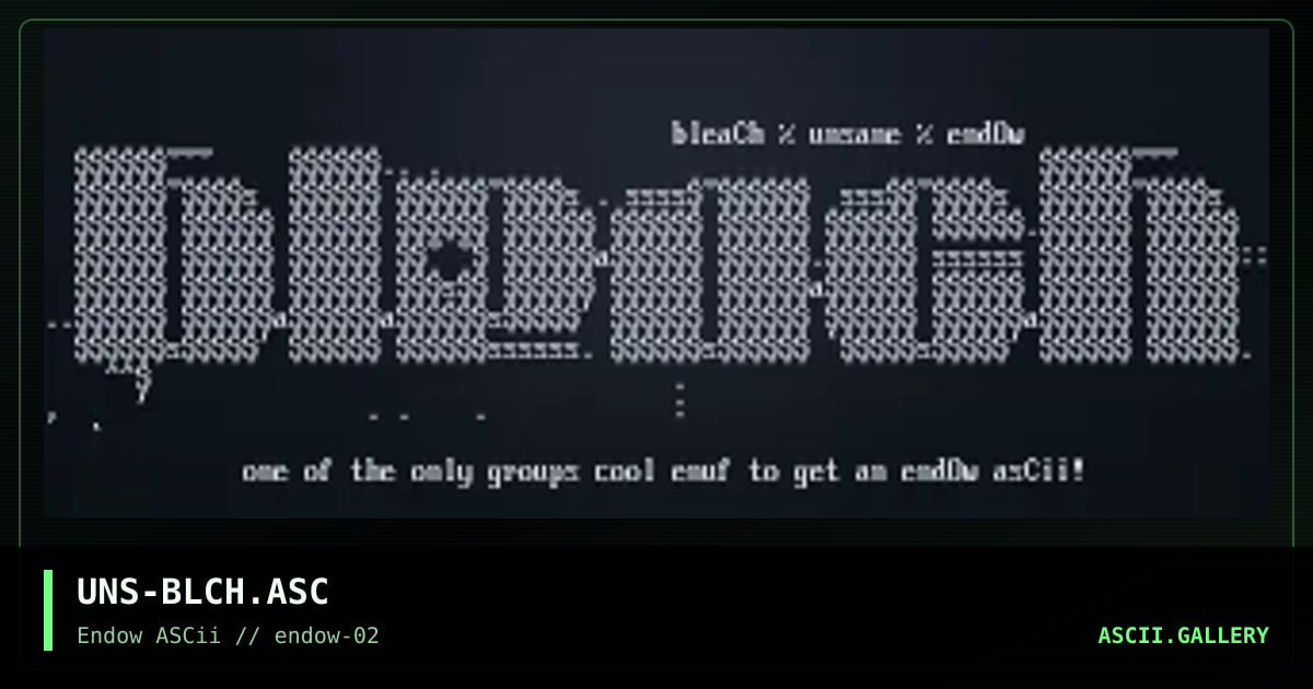 UNS-BLCH.ASC, by unsane, 1995