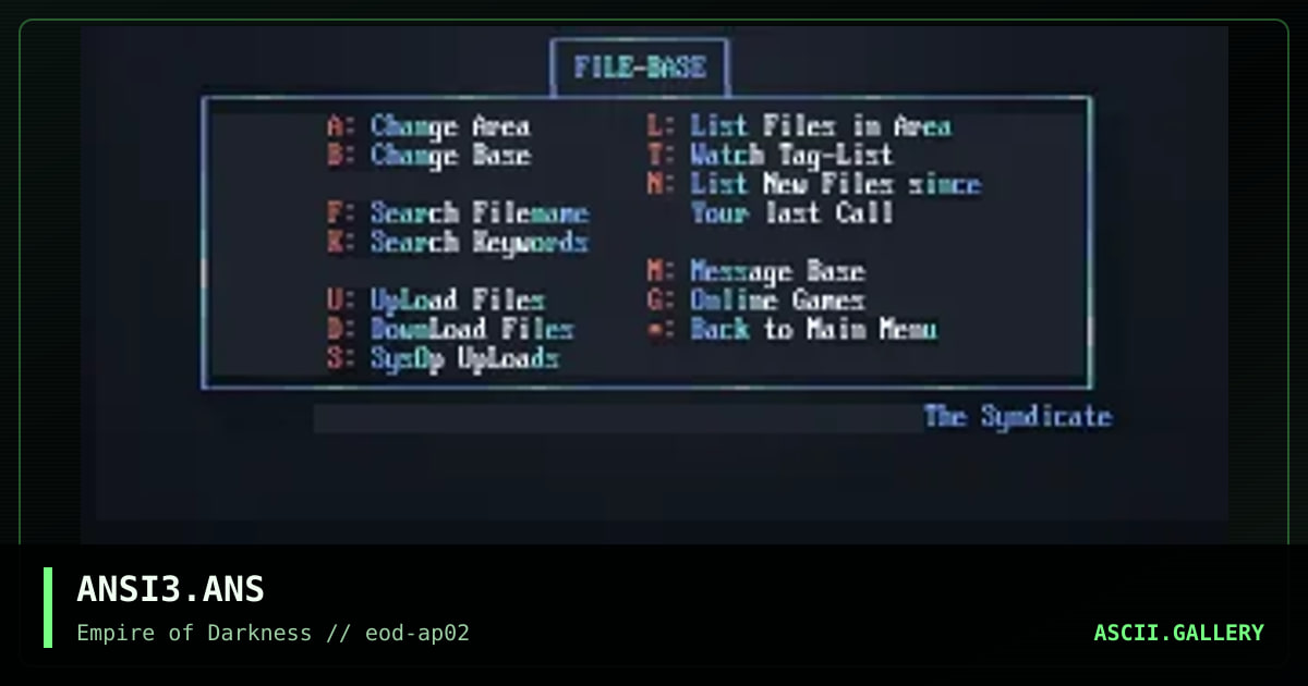 ANSI3.ANS, by the syndicate, 1994